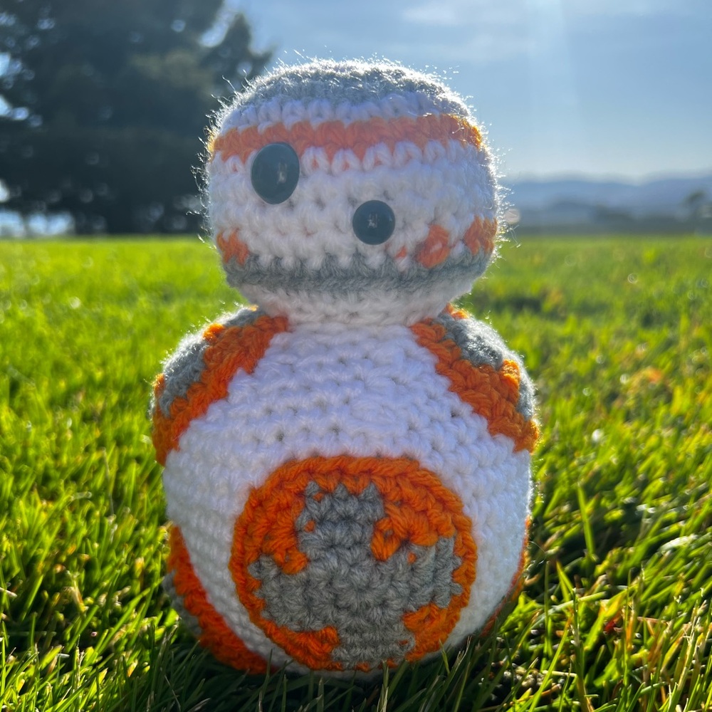 Hand Crocheted Star Wars BB-8 Stuffed Animal Plushie!